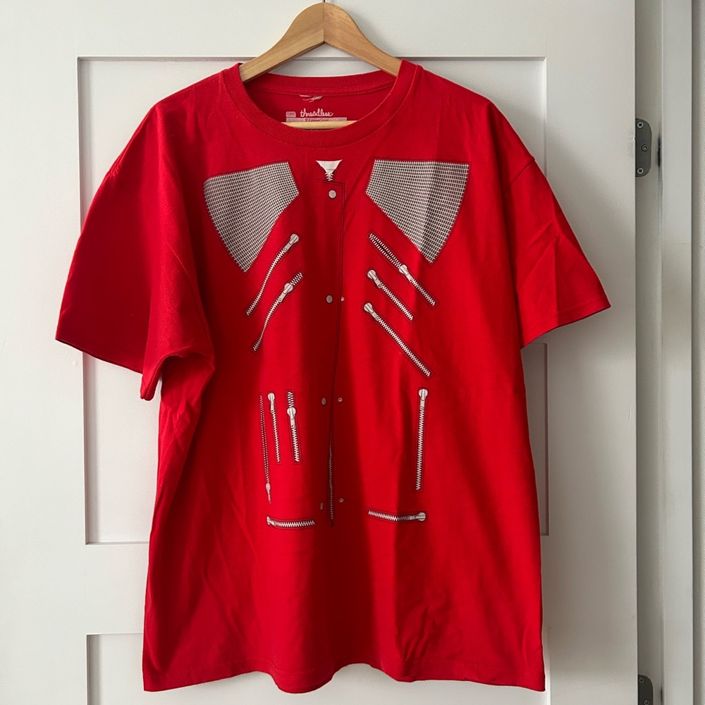 Vintage « Beat it » Michael Jackson red t-shirt